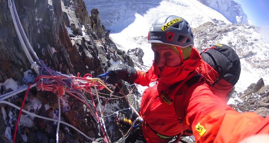 Denis Urubko bei seinem ersten Winterbesteigungsversuch am K2 im Jahr 2018 (c) CAMP