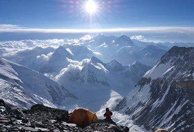 Camp 2 (7800 m) beim Aufstieg zum Mount Everest