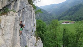 Klettergarten Weissensteinerwand Ennstal-Trattenbach - Halo, 7-