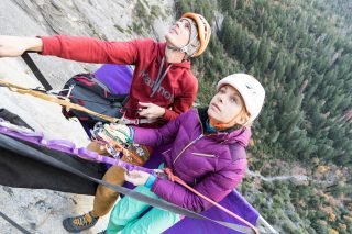 Jorg Verhoeven und Katharina Saurwein in einem Film über Klettern im Yosemite und ihre Beziehung. Bild © Jon Glassberg, louderthan 11