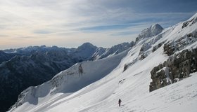 Skitour Kleine Mojstrovka - Normalroute