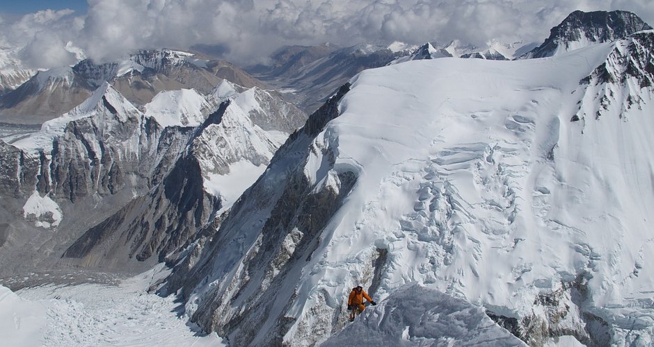 David auf ca. 7500 m, Bild: G. Kaltenbrunner