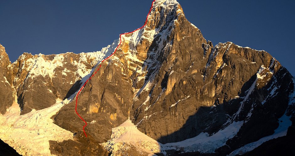 Jirishanca (ca. 6.094m), Südostsporn - Alik Berg und Quentin Roberts