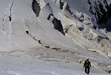 Unglaublich tolle Eisformationen am Abstieg vom Raven Peak.