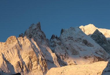 Der Peutereygrat am Mont Blanc. Pit Schubert gelang die 5. Begehung.