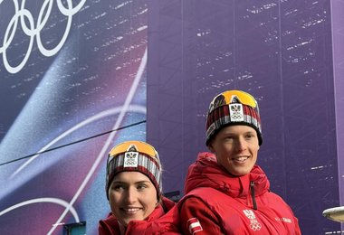 Johanna Hiemer und Paul Verbnjak (c) Martin Weigl/ÖSV
