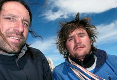 Alex und Mario am Gipfe der Desmochada  © Alex Huber