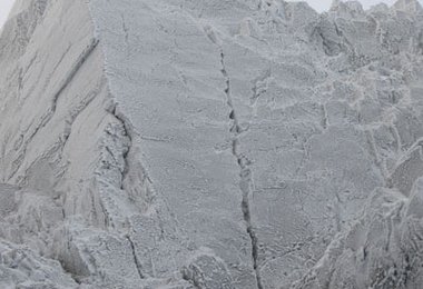 Andy Turner in der Cruxlänge von The Secret © Viv Scott