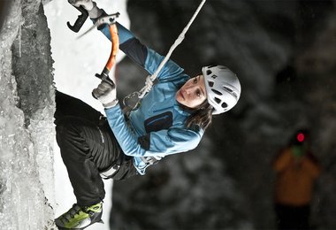 Cindy Schallbetter in der Finalroute