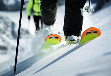 Beim Aufstieg mit dem Fischer Profoil.