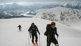 Aufstieg Hoher Nock Skitour