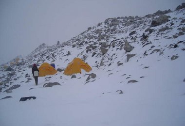 Im Basislager waehrend der letzten Septemberwoche 2007