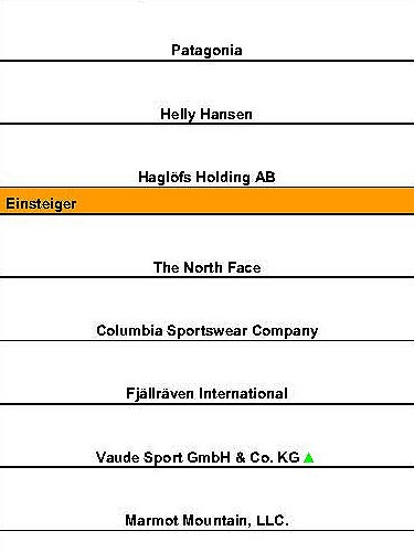 Vom Gipfelstürmer bis zum Trödler, das Firmenranking