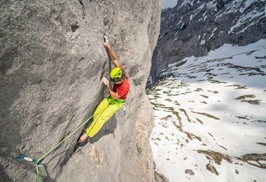 Daniel Gebel in  der Route  "Hands Down" (c) Sivan Metz