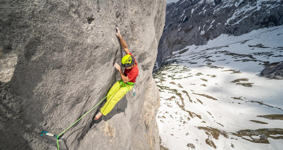 Daniel Gebel in  der Route  "Hands Down" (c) Sivan Metz