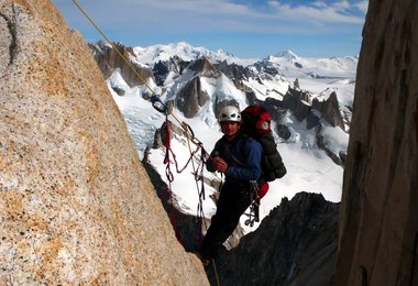 Mario in der drittletzten Länge © Alex Huber
