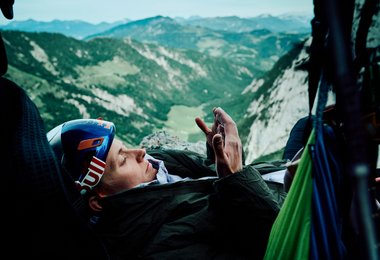 Lara Neumeier of Germany climbs the route Des Kaisers Neue Kleider on Fleischbank at Wilder Kaiser in Austria on June 4, 2026. (c) Ray Demski / Red Bull Content Pool