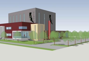 Perspektive des Gesamten Bauwerks