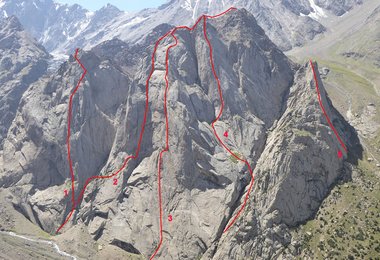 SilverWall_Greenwall_Route4_Tirolese_Route5_Erstbegeung