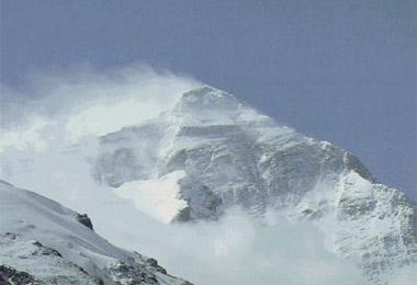 Der Everest - bei der Landung war sicher etwas weniger Wind...