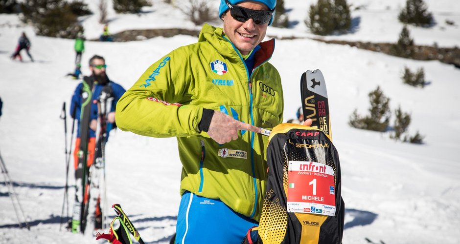 Michele Boscacci verwendet die Camp-Rucksäcke bei Wettbewerben. (Foto: Camp)