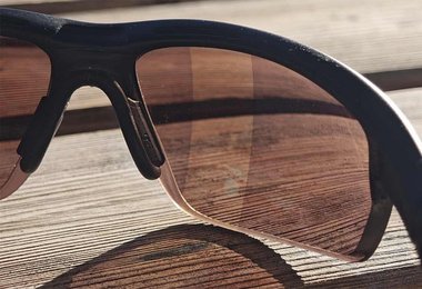 Stellt man ein Objekt als Schatten vor das Vario-Glas, sieht man schön wie sich das verändert.