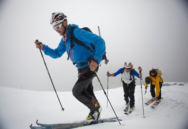 Beim Aufstieg; Bilder: Baschi Bender