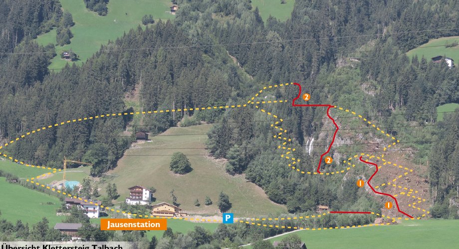 Klettersteig Talbach | Bergsteigen.com