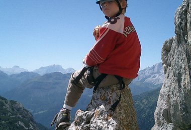 Im Lagazuoi Klettergarten