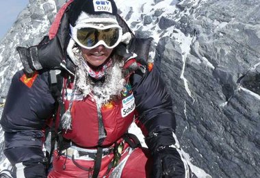 Gerlinde auf 7800 m, Foto: David Göttler