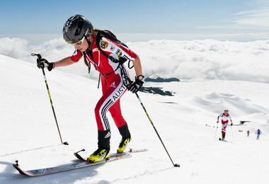 Erfolgreich unterwegs in Richtung 6. Platz: Michaela Essl aus Abtenau; Bild: Stephan Mantler