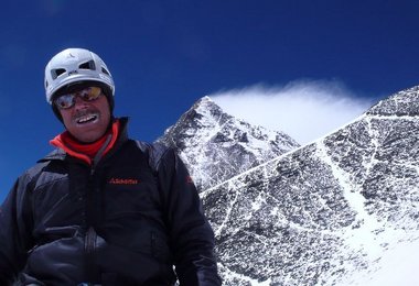 Ralf kurz vor Lager IV auf 7700 m Bild © D. Göttler