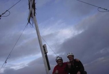 Am Gipfel des Karkopfes um 19.45 Uhr