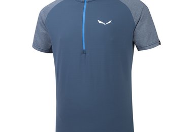 Agner Climb Dry S/S Half-Zip Hood Tee (Foto: Salewa)