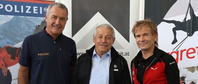 Norbert Zobl, Karl Gabl und Peter Veider (C) © Alpinpolizei / BM.I – Stefan Eder