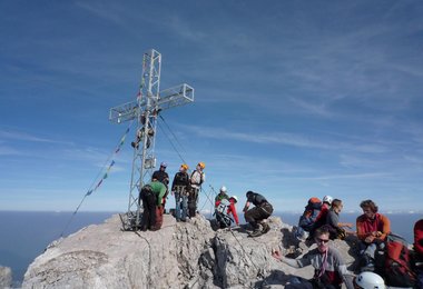 Klettern Dachstein Routen - hier der Gipfel
