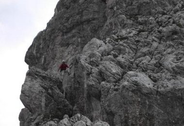 Abstieg Karkopf Ostgrat um 20.15 Uhr