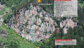 Übersicht Breitwand mit Routen