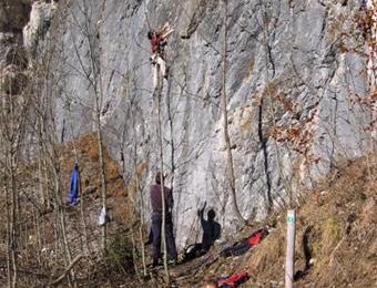 Der rechte Wandsektor ist sogar kinderfreundlich !