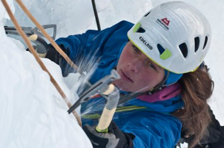 Oder Eisklettern im Schatten