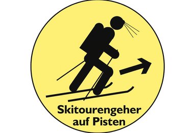 Skitourengehen auf Skipisten