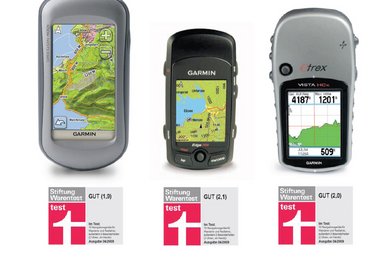 Garmin Oregon 400t, Edge 705 HR und das für Bergsteiger sehr interessante eTrex Vista HCx