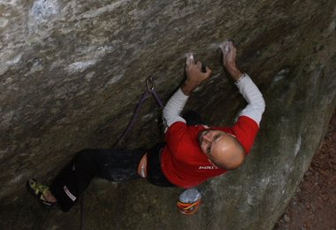 Markus Bock gelingt The Man That Follows Hell (9a+) © Ricarda Miller