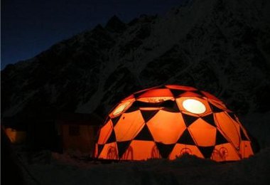 Das Domzelt in unserem Basecamp