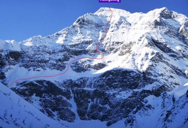 Die Nordwand des Hochgolling. Foto: Strabag Alpinteam