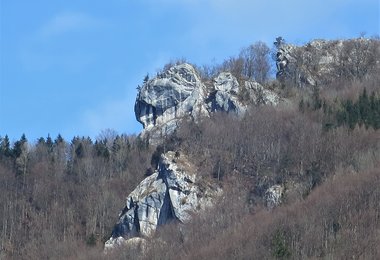 Das Klettergebiet Hackerschädel