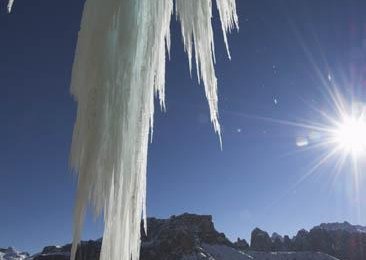Durch die sonnige Lage ist die Eispassage anspruchsvoll, Foto: Hermann Erber