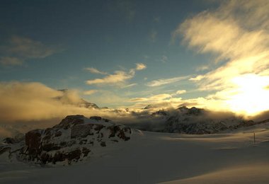 New Zealand - morning mood - Mt. Cook region  - from mueller hut