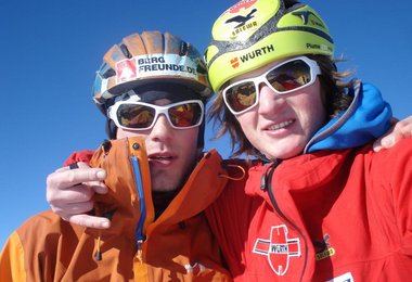 Fritz Miller und Michi Wohlleben am Gipfel