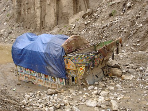 Karakorum Highway weggespült